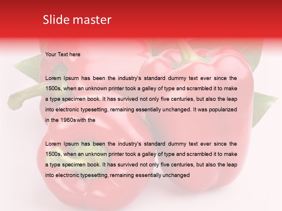 Green White Isolated PowerPoint Template