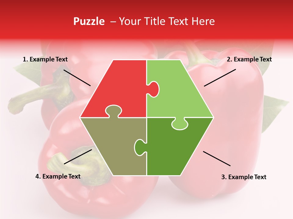 Green White Isolated PowerPoint Template