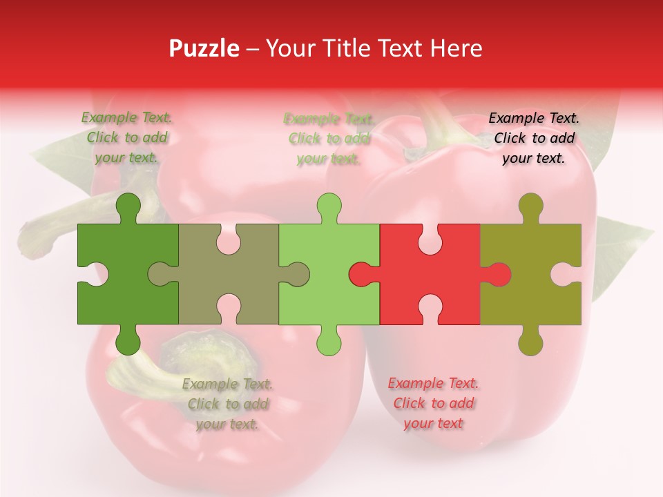 Green White Isolated PowerPoint Template