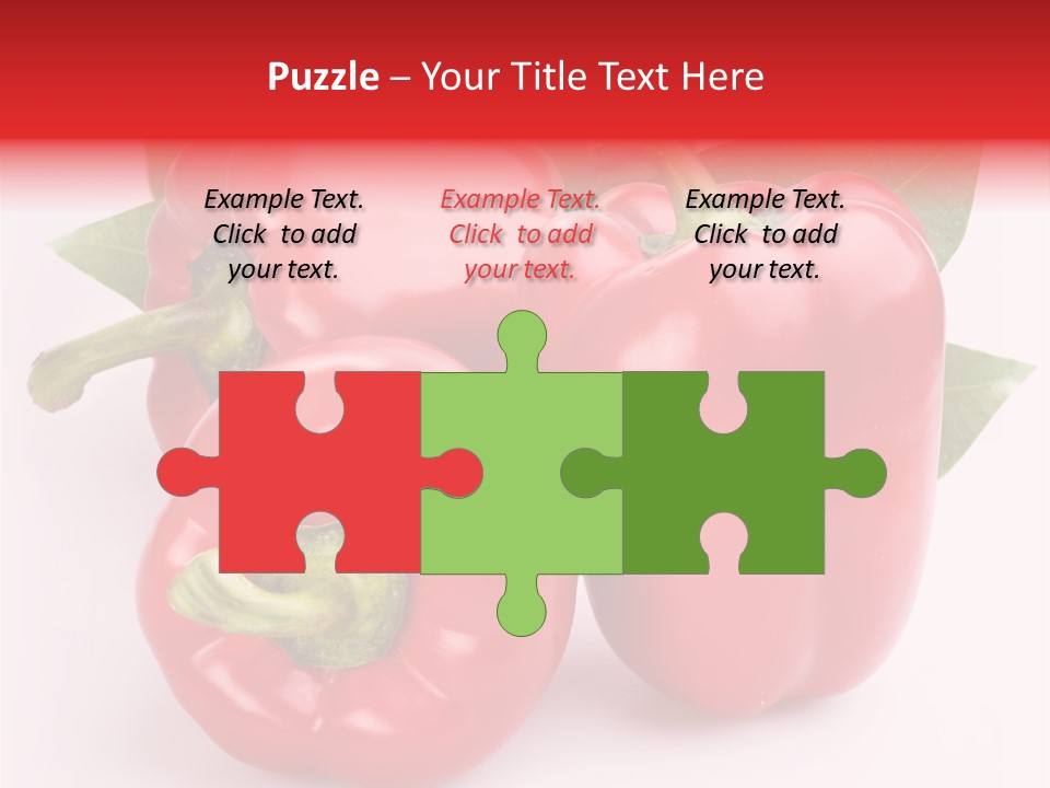 Green White Isolated PowerPoint Template