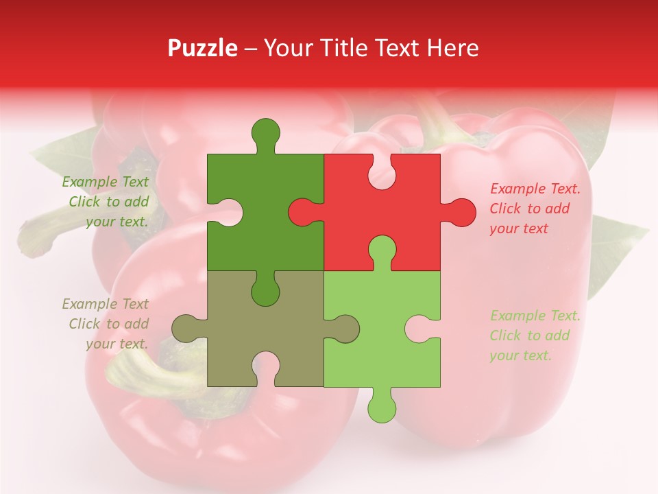 Green White Isolated PowerPoint Template