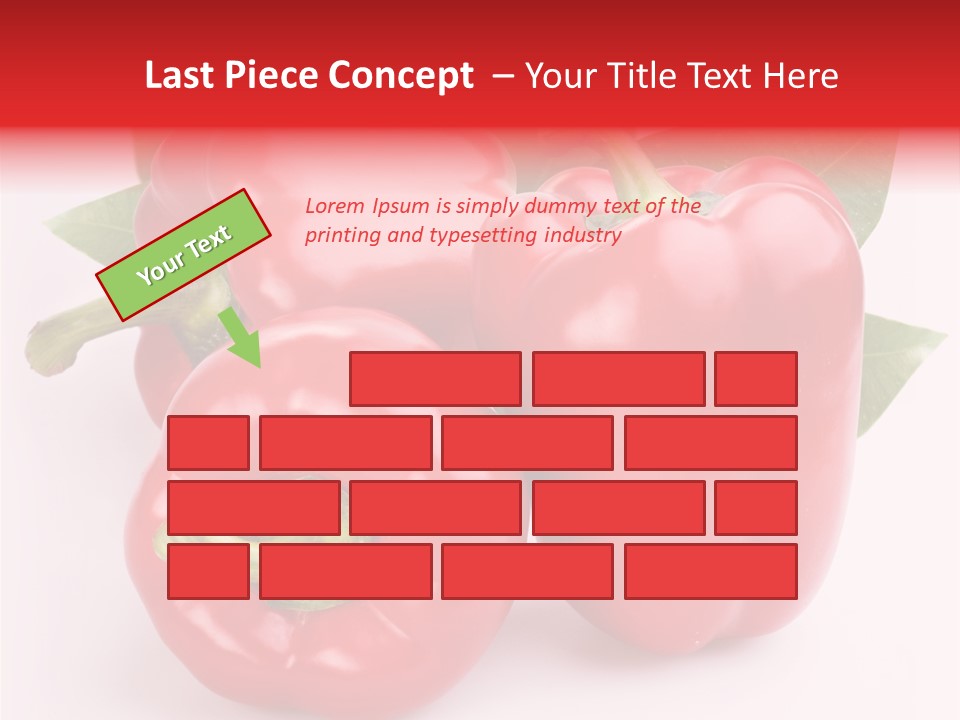 Green White Isolated PowerPoint Template