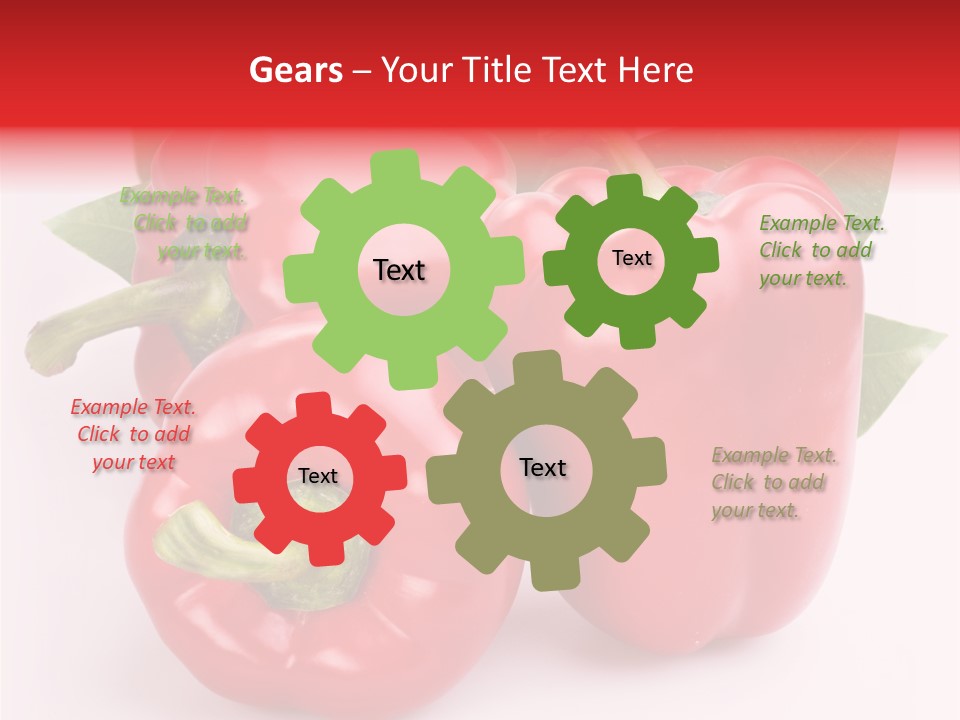 Green White Isolated PowerPoint Template