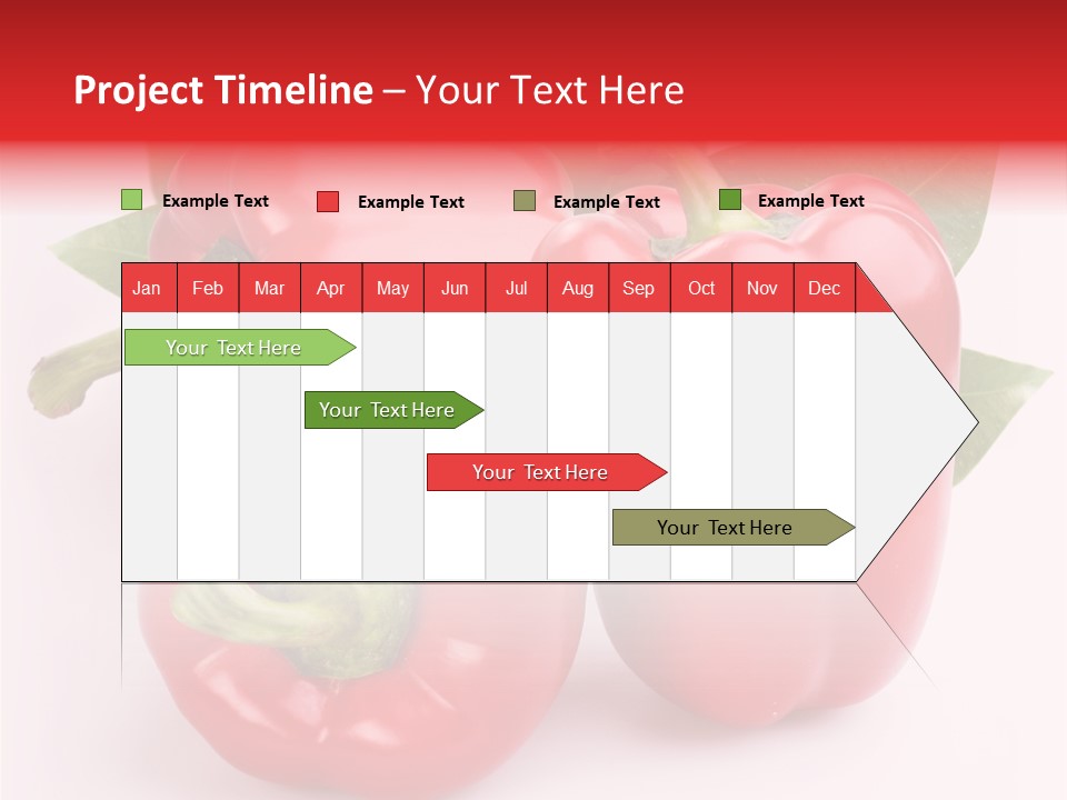 Green White Isolated PowerPoint Template