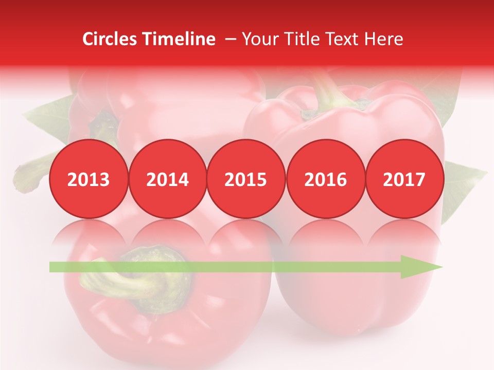 Green White Isolated PowerPoint Template