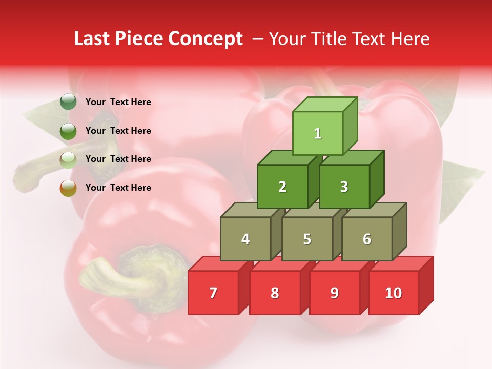 Green White Isolated PowerPoint Template