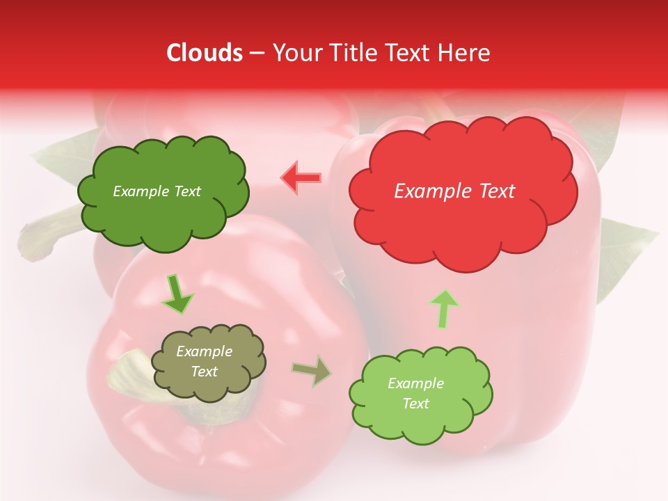 Green White Isolated PowerPoint Template