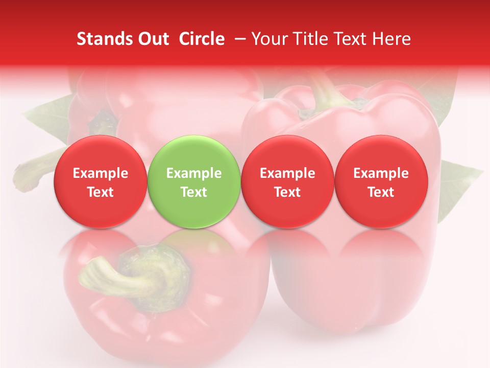 Green White Isolated PowerPoint Template