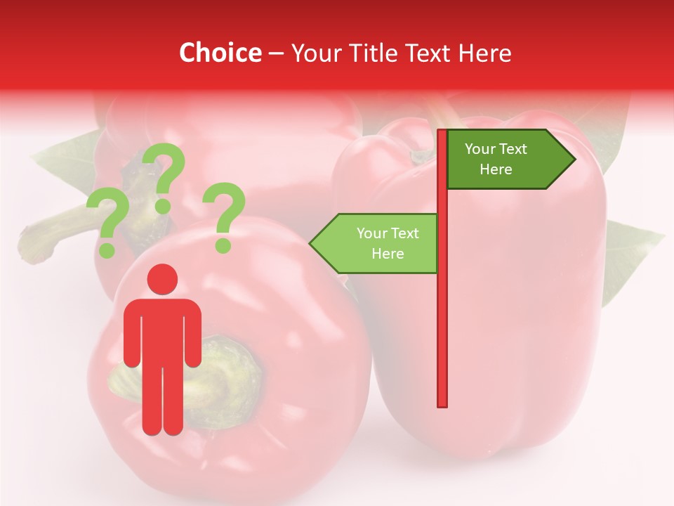 Green White Isolated PowerPoint Template