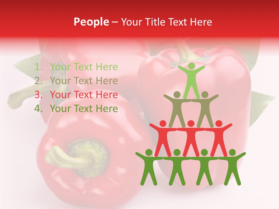 Green White Isolated PowerPoint Template