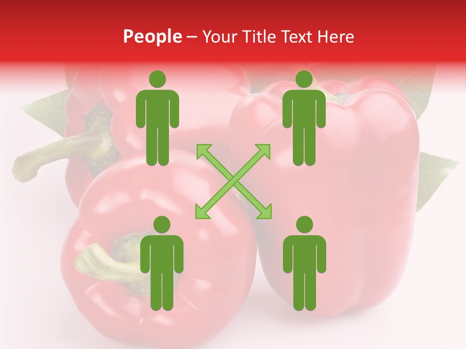 Green White Isolated PowerPoint Template