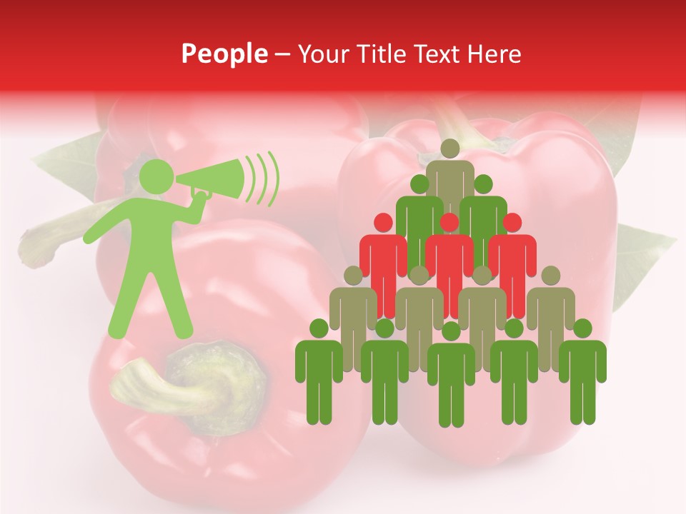 Green White Isolated PowerPoint Template