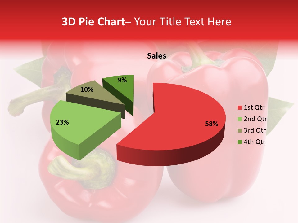 Green White Isolated PowerPoint Template