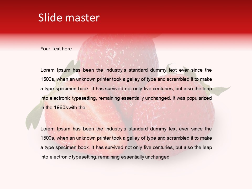 Fruit Healthy Food PowerPoint Template