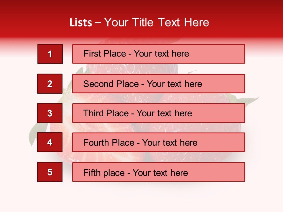 Fruit Healthy Food PowerPoint Template