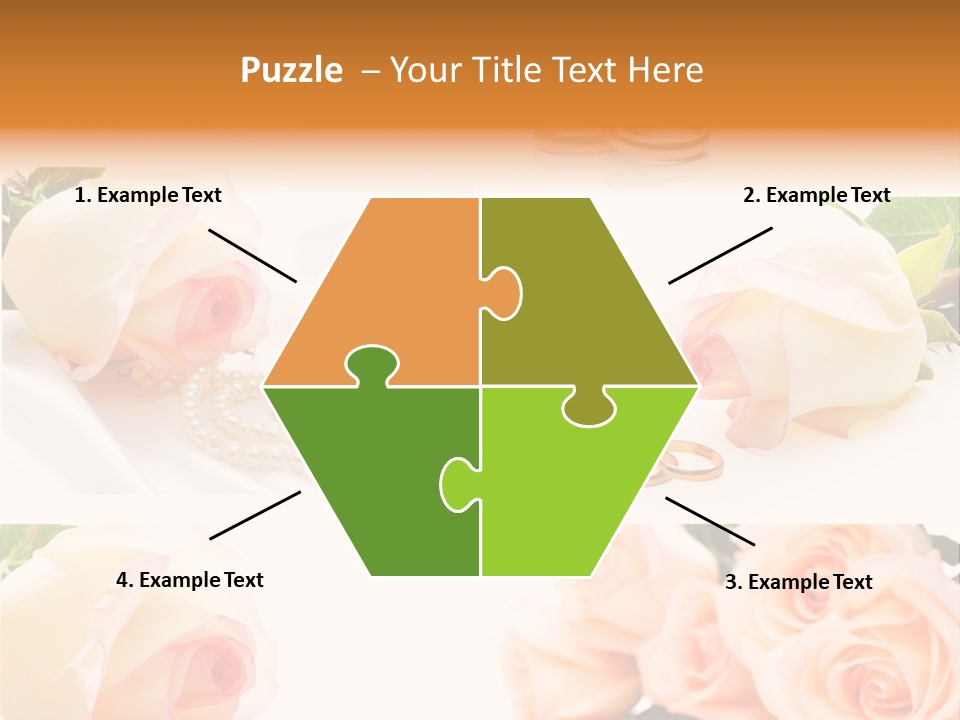 Yellow Ring Leaf PowerPoint Template