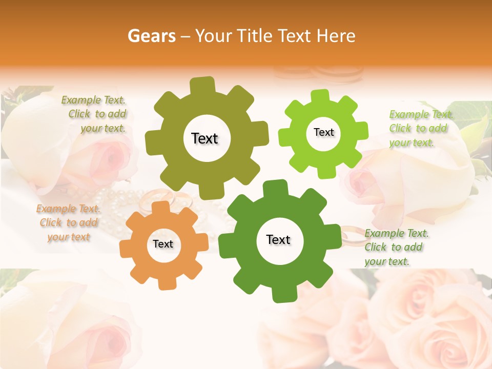 Yellow Ring Leaf PowerPoint Template