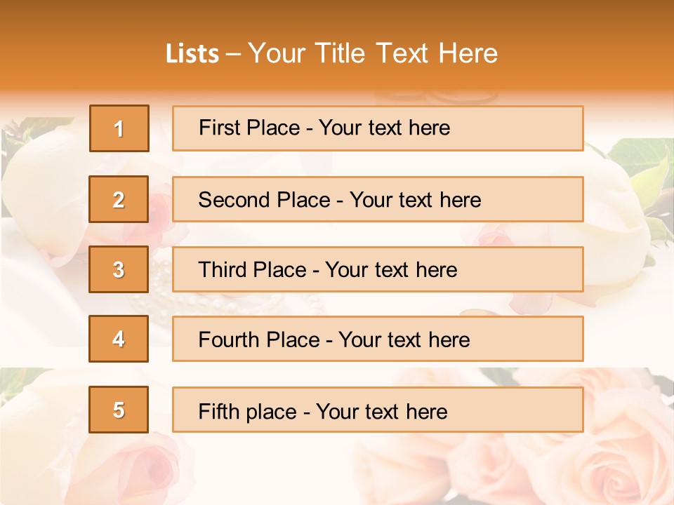 Yellow Ring Leaf PowerPoint Template