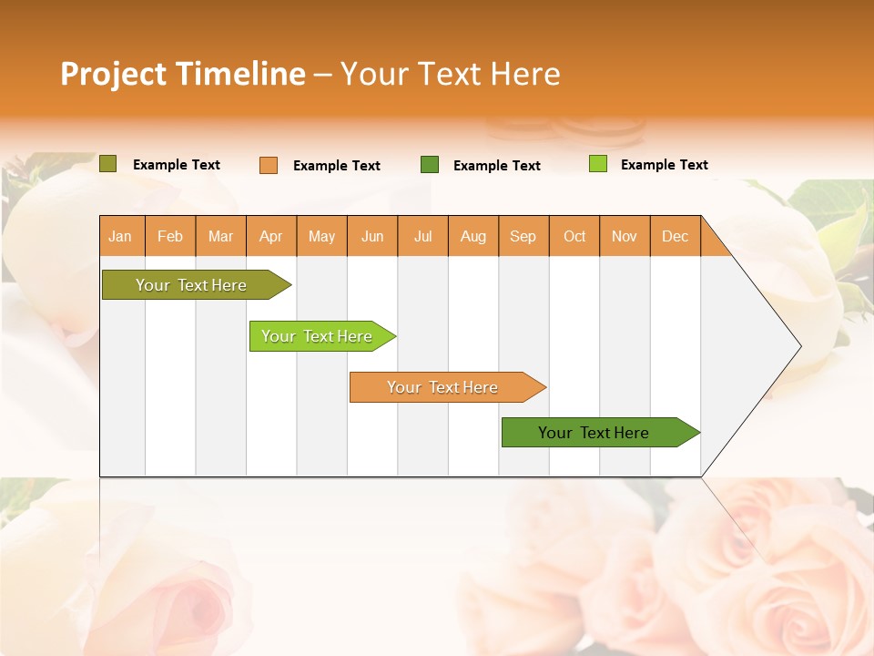 Yellow Ring Leaf PowerPoint Template