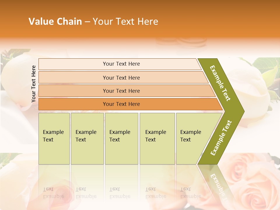 Yellow Ring Leaf PowerPoint Template