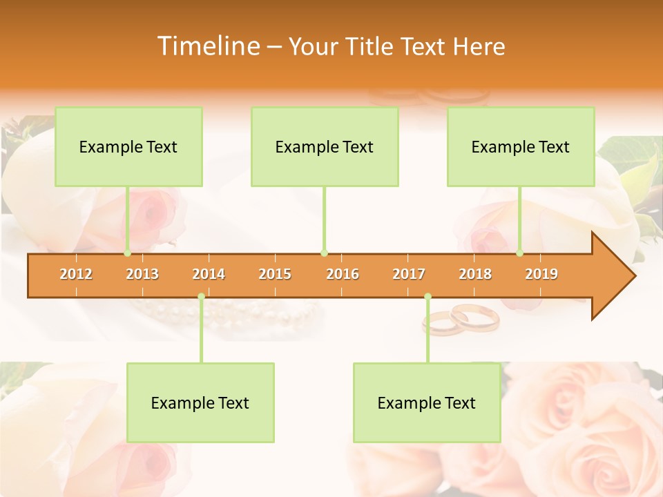 Yellow Ring Leaf PowerPoint Template