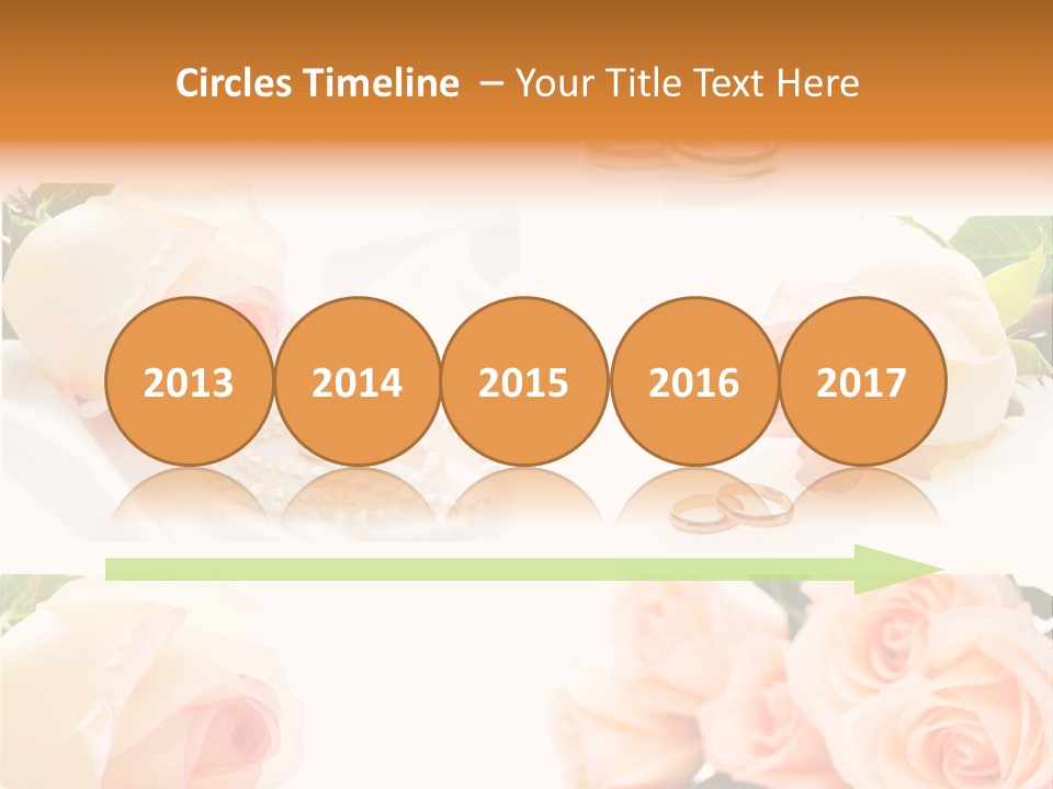 Yellow Ring Leaf PowerPoint Template