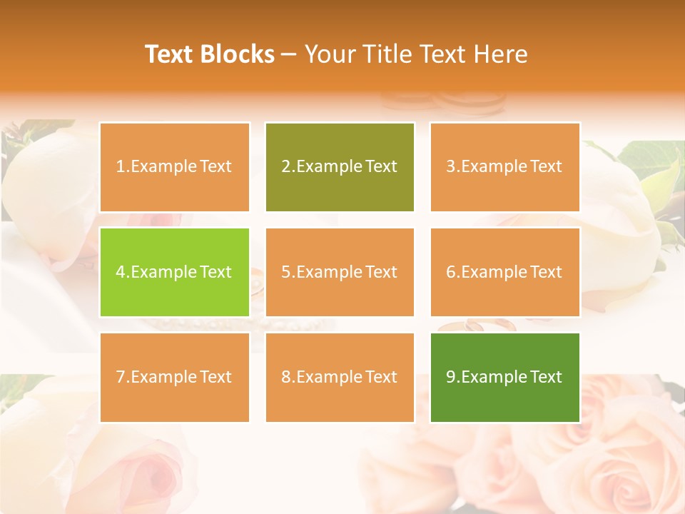Yellow Ring Leaf PowerPoint Template