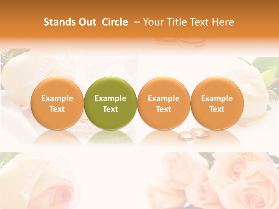 Yellow Ring Leaf PowerPoint Template