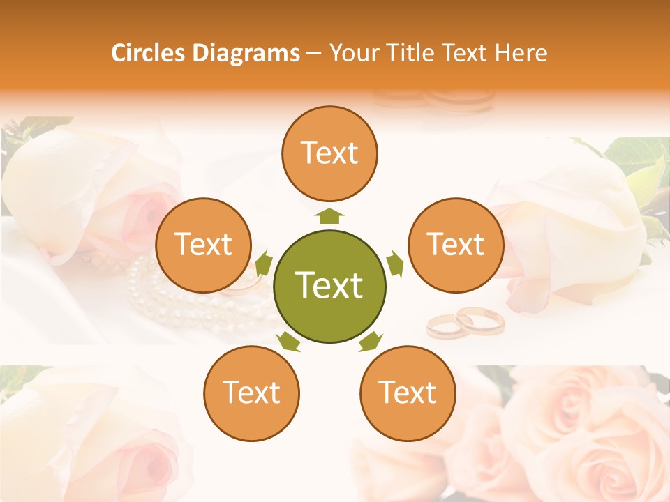 Yellow Ring Leaf PowerPoint Template