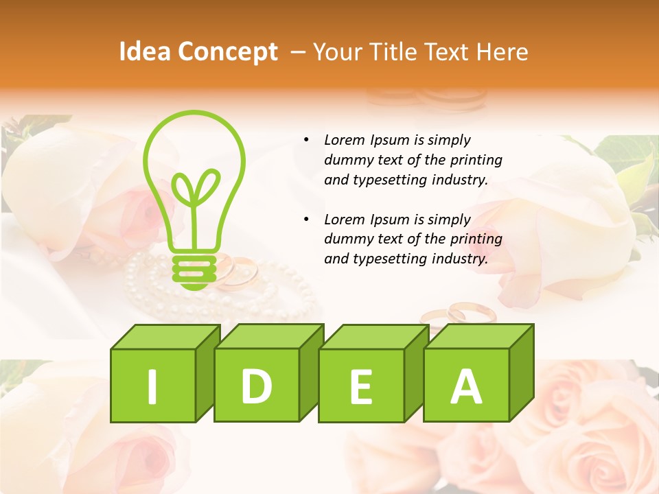 Yellow Ring Leaf PowerPoint Template