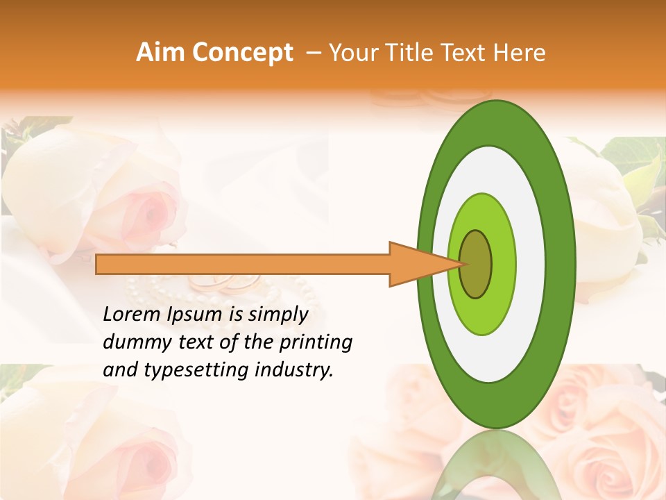 Yellow Ring Leaf PowerPoint Template