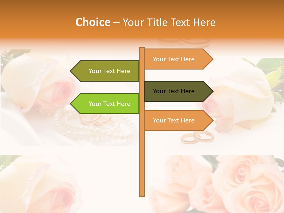 Yellow Ring Leaf PowerPoint Template