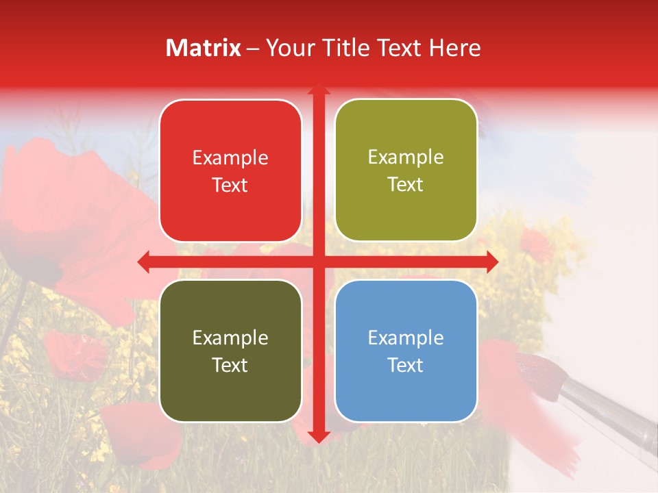 Blue Paint Yellow PowerPoint Template