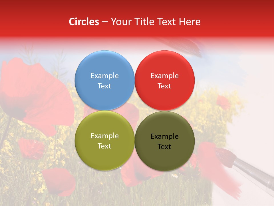 Blue Paint Yellow PowerPoint Template