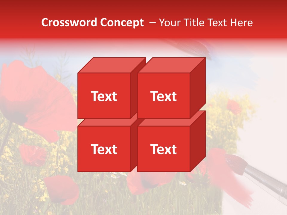 Blue Paint Yellow PowerPoint Template