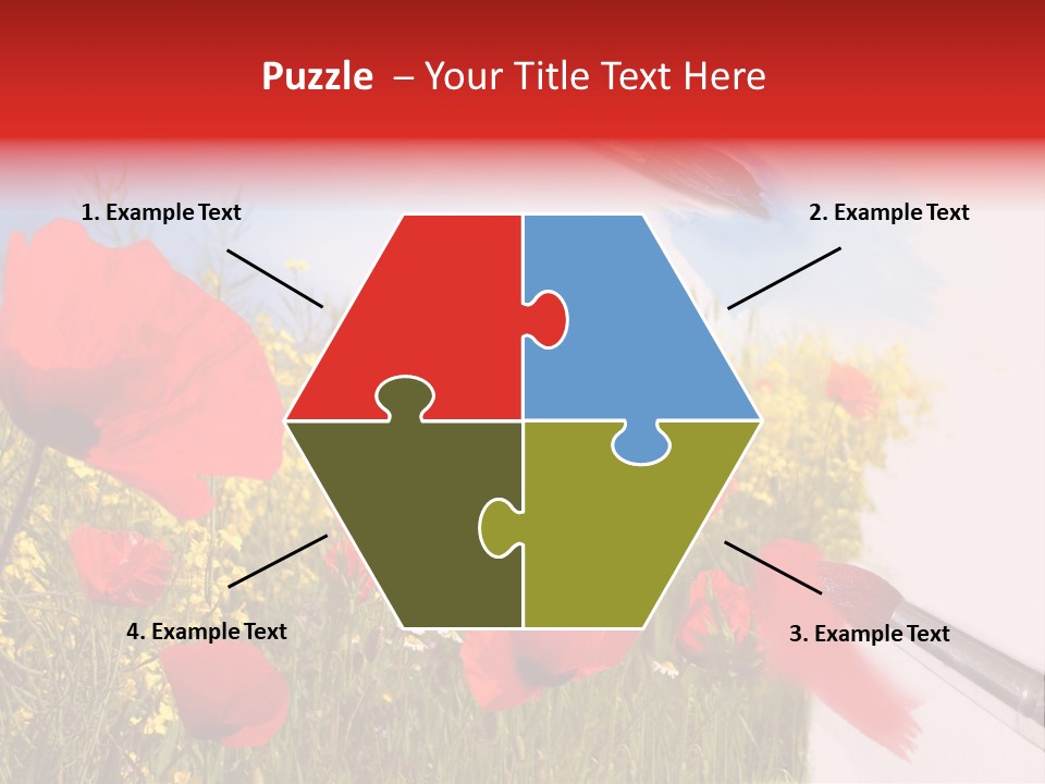 Blue Paint Yellow PowerPoint Template