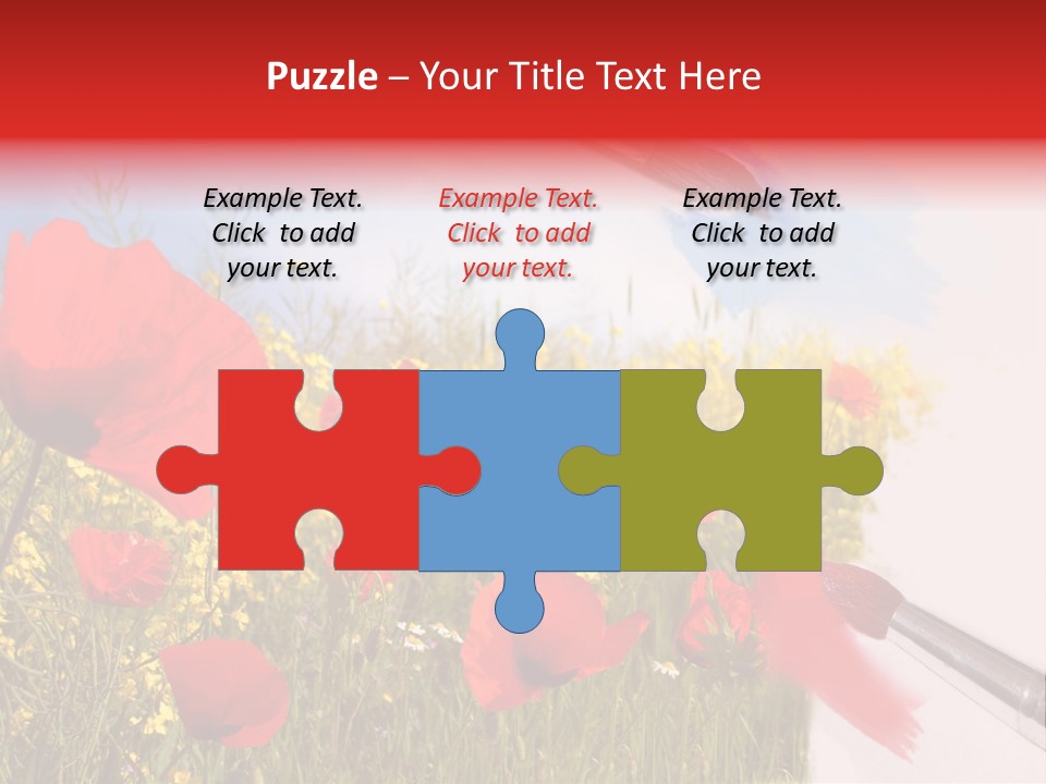 Blue Paint Yellow PowerPoint Template