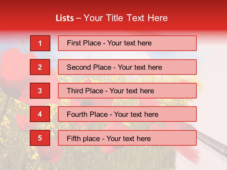 Blue Paint Yellow PowerPoint Template