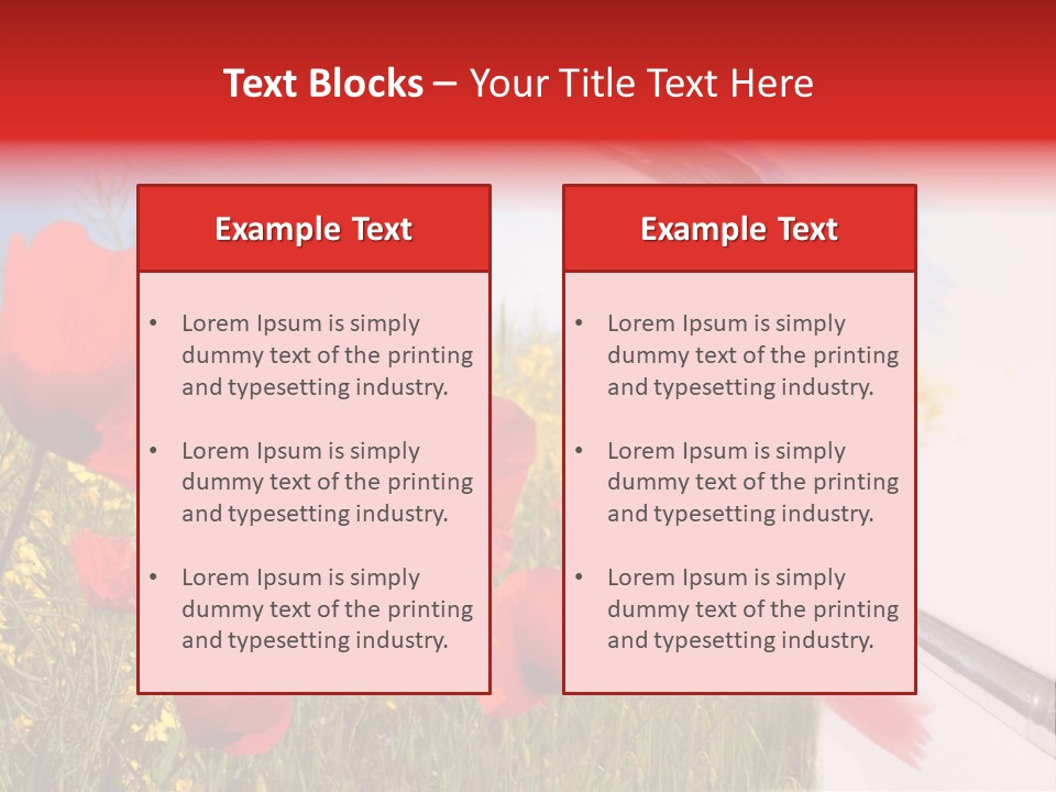 Blue Paint Yellow PowerPoint Template