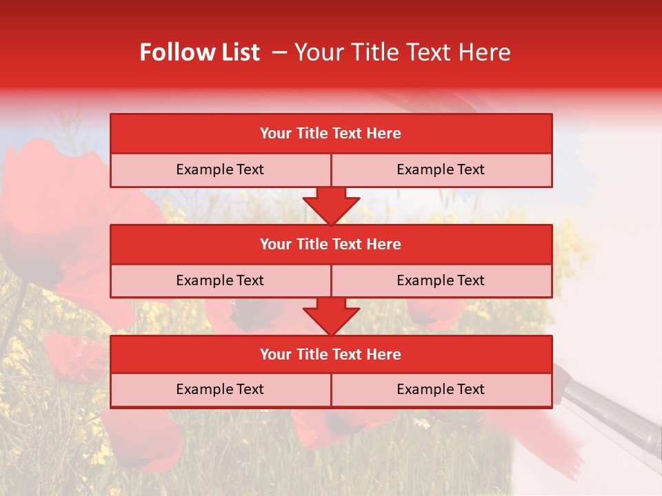 Blue Paint Yellow PowerPoint Template
