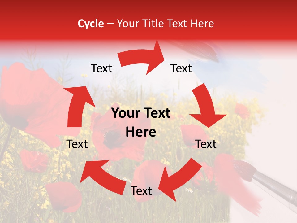 Blue Paint Yellow PowerPoint Template