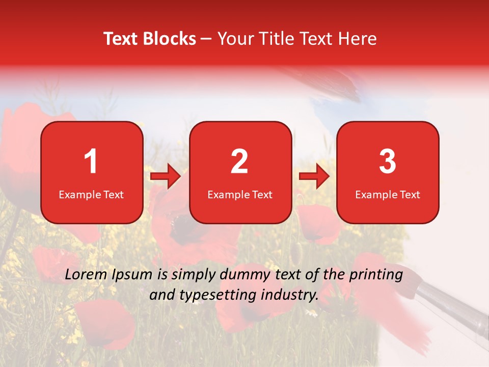 Blue Paint Yellow PowerPoint Template