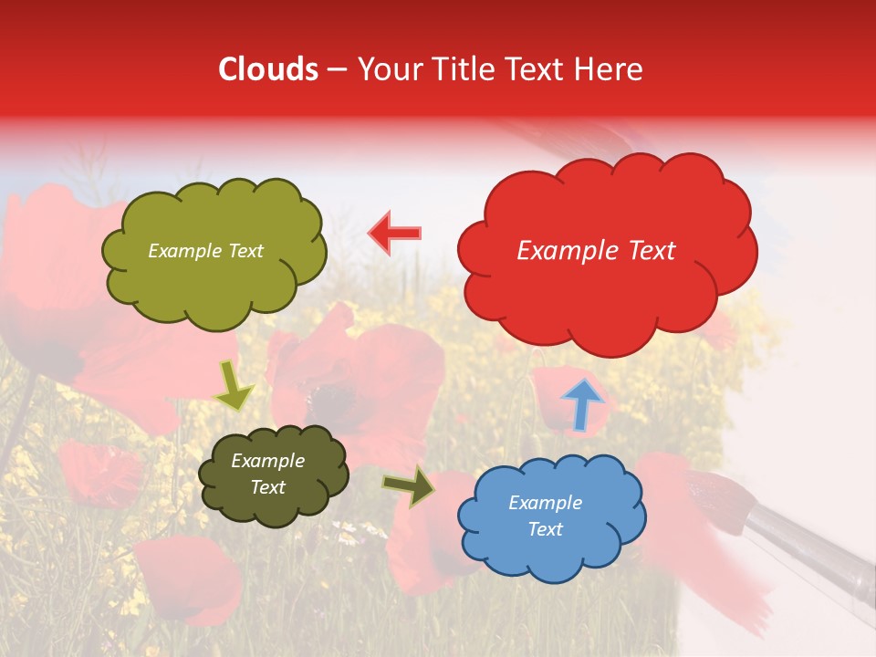 Blue Paint Yellow PowerPoint Template