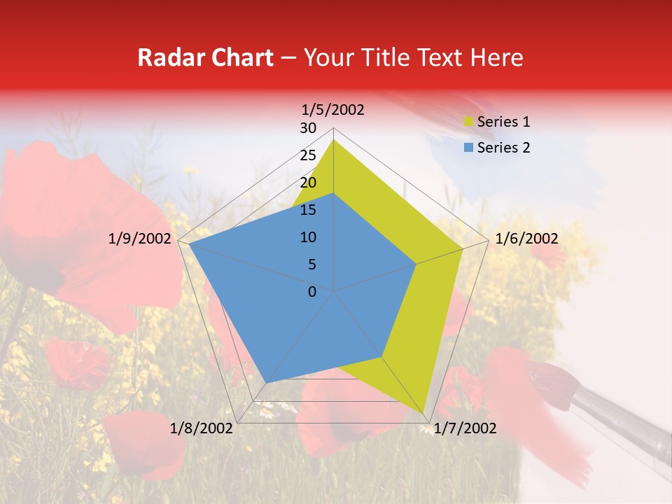 Blue Paint Yellow PowerPoint Template