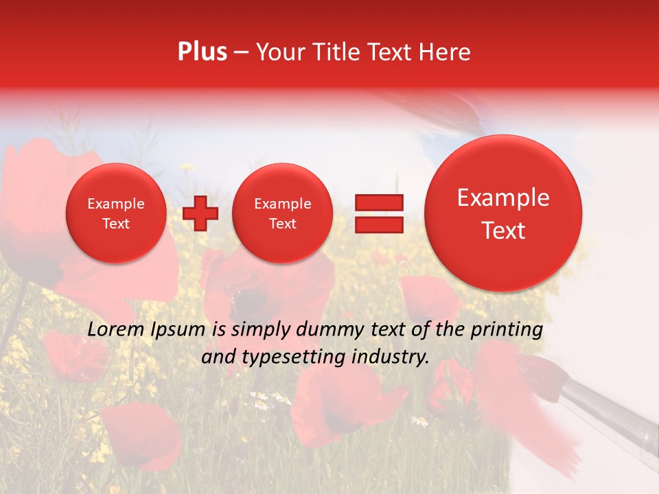 Blue Paint Yellow PowerPoint Template