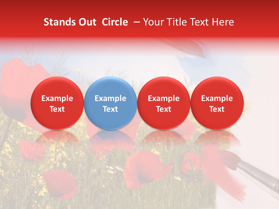 Blue Paint Yellow PowerPoint Template