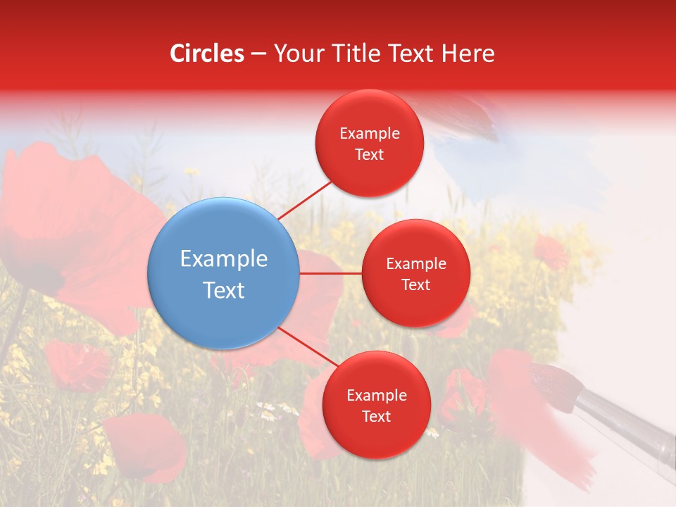 Blue Paint Yellow PowerPoint Template