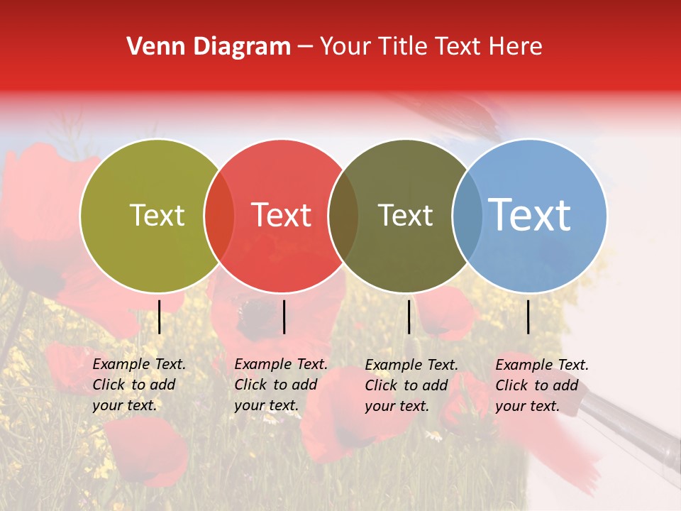 Blue Paint Yellow PowerPoint Template