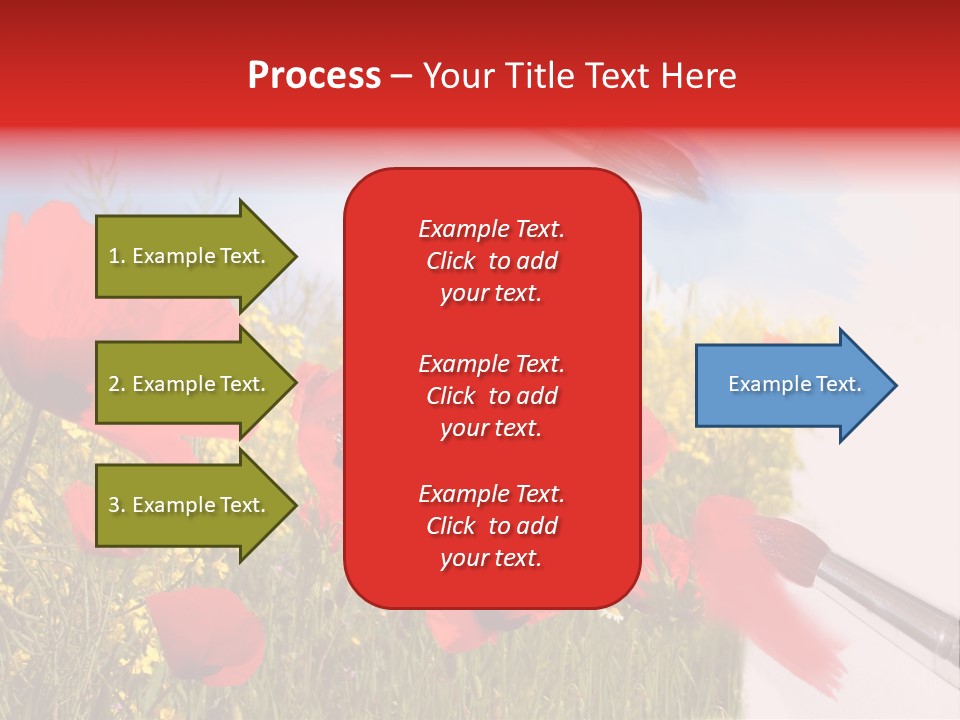 Blue Paint Yellow PowerPoint Template