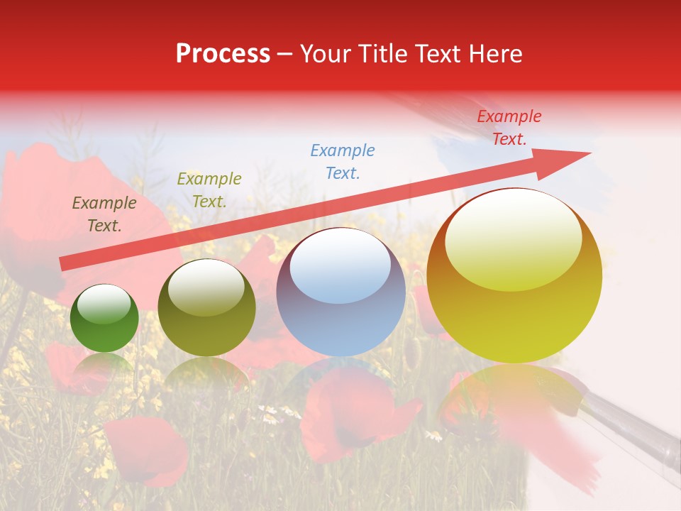 Blue Paint Yellow PowerPoint Template